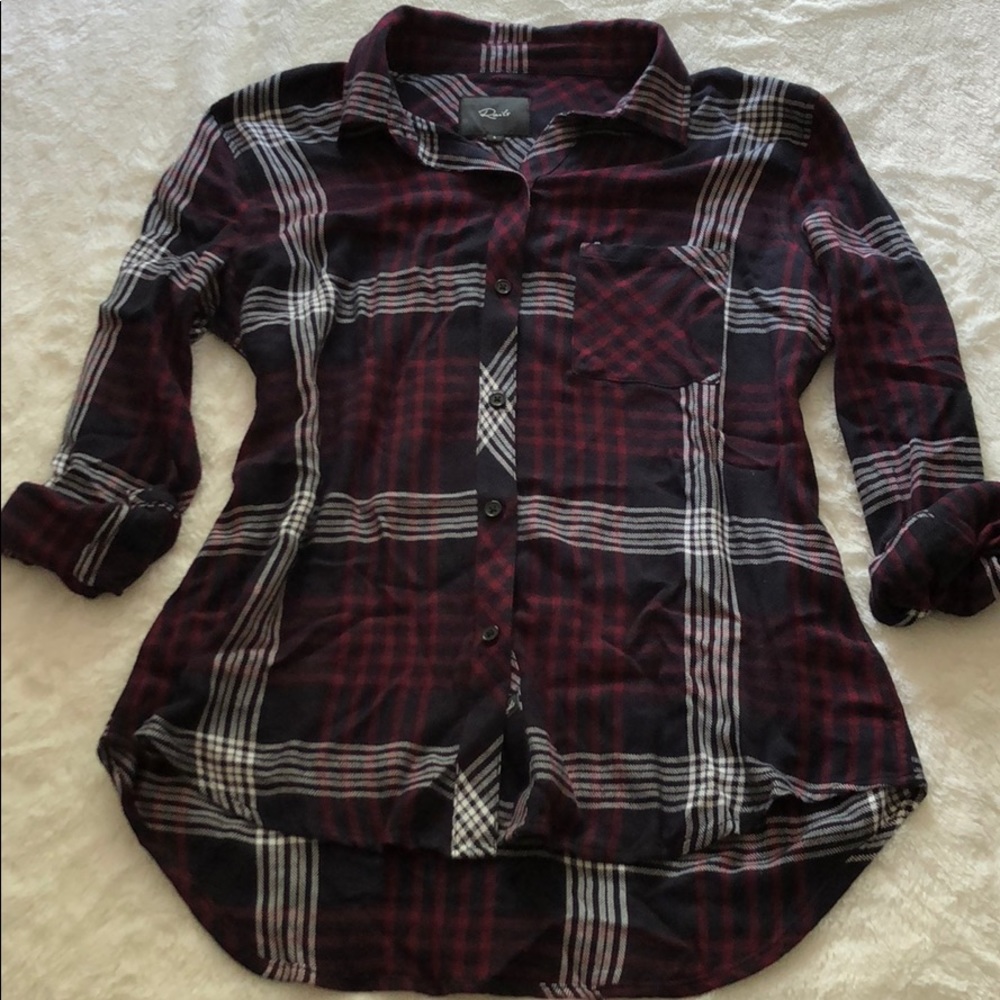 Rails Hunter Plaid Shirt - Navy Merlot